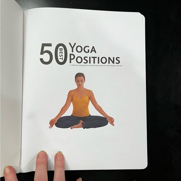 NEW Yoga 50 Best Yoga Positions Large Soft Cover Book Original + Alternative NWT - Picture 5 of 11